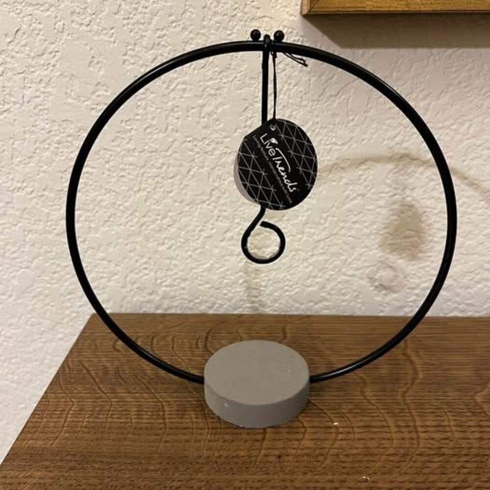 LiveTrends black metal wire air plant holder NWT
